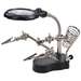 Magnifier w/Auxiliary Clip on PCB Soldering Iron Stand, TE-801